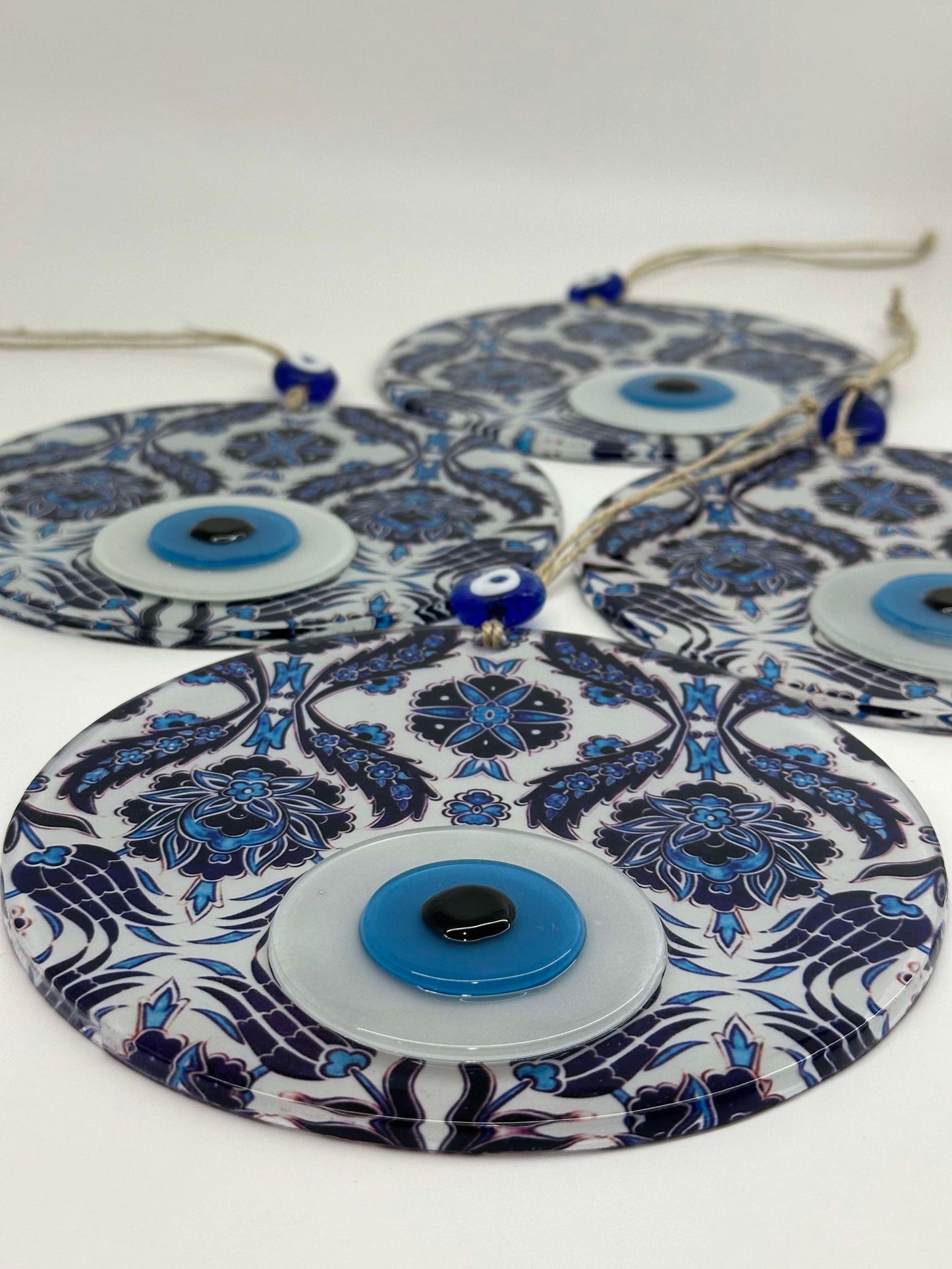 XL Blue Pattern Design Evil Eye Amulet