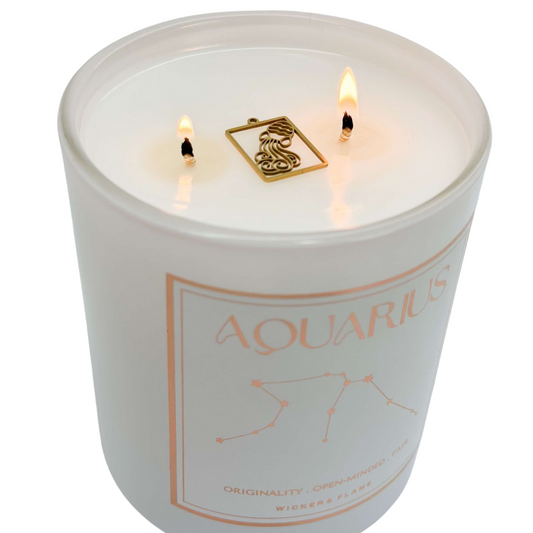 ♒ Aquarius Zodiac Candle