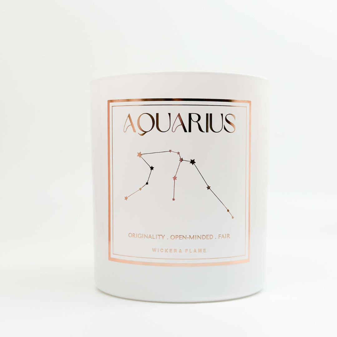 ♒ Aquarius Zodiac Candle