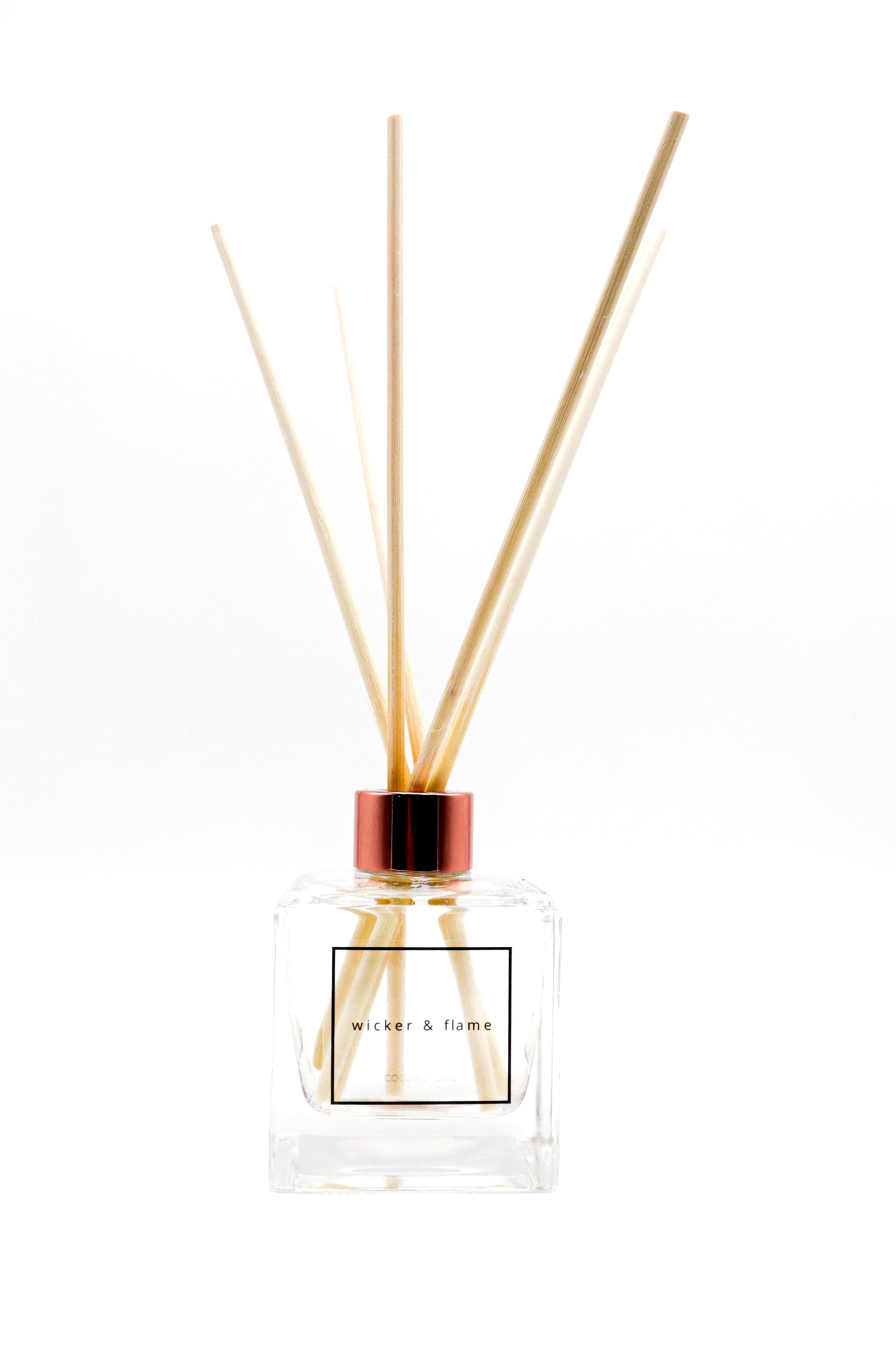 ROSE GOLD DIFFUSER – WICKER & FLAME